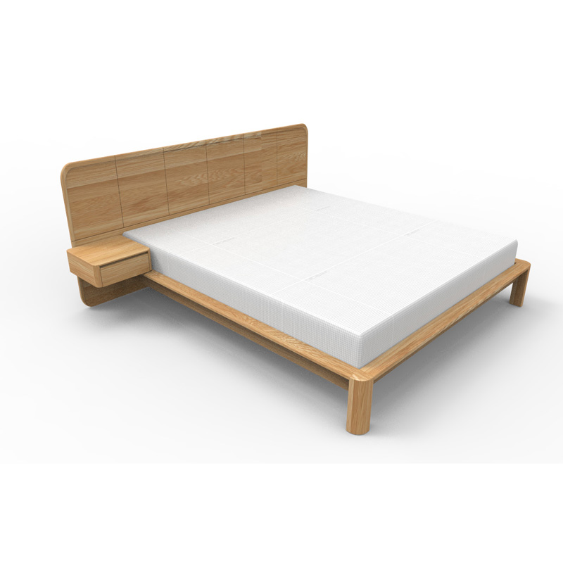 Eikenhouten bed