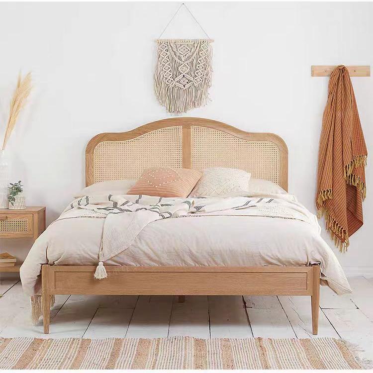 Massief hout geweven bed